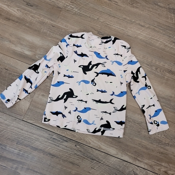 Hanna Andersson Kids Rash Gaurd Swim Shirt Size 3T - Picture 5 of 5